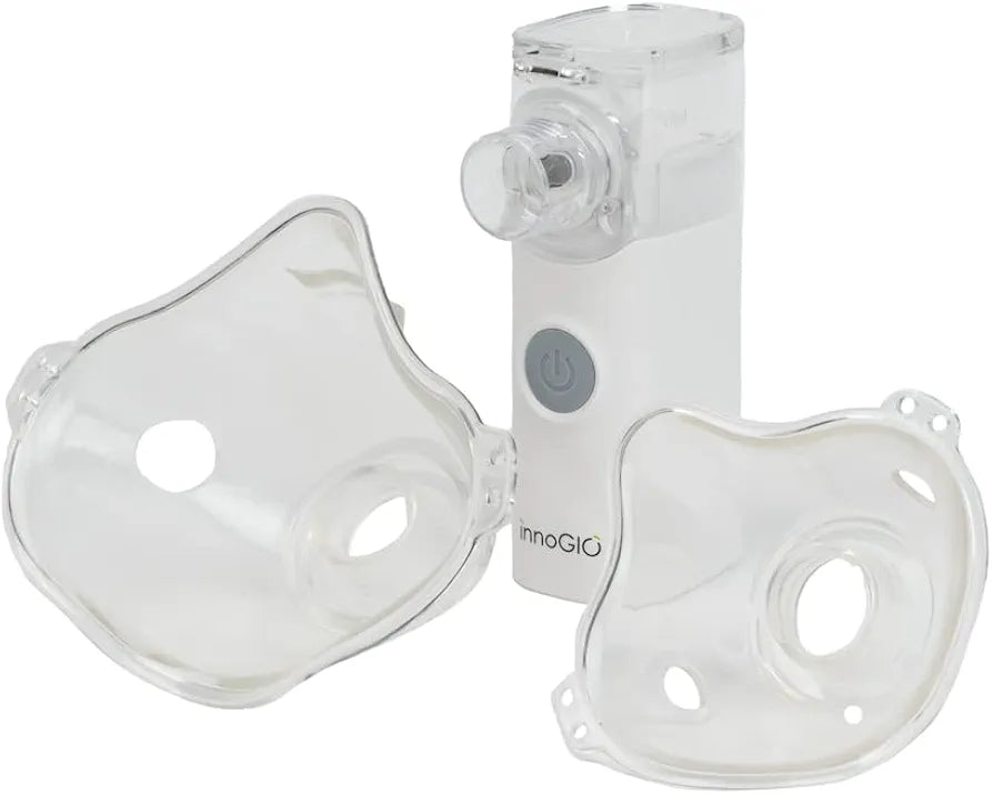 ‎InnoGIO Mini Mesh, Aerosol Silenzioso e Portatile per Adulti e per Bambini, Nebulizzatore Elettrico con Tecnologia a Membrane Vibrante