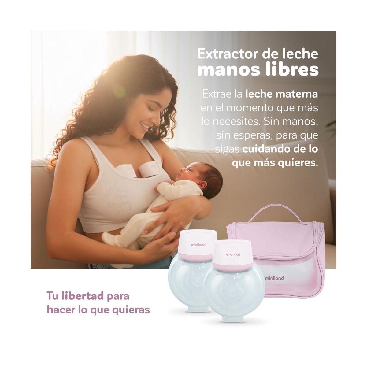 Easy flow duo tiralatte portatile doppia