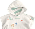 Miniland - Poncho Asciugamano con Cappuccio per Neonato, Telo da Bagno in Mussola, Morbido, Leggero e Traspirante