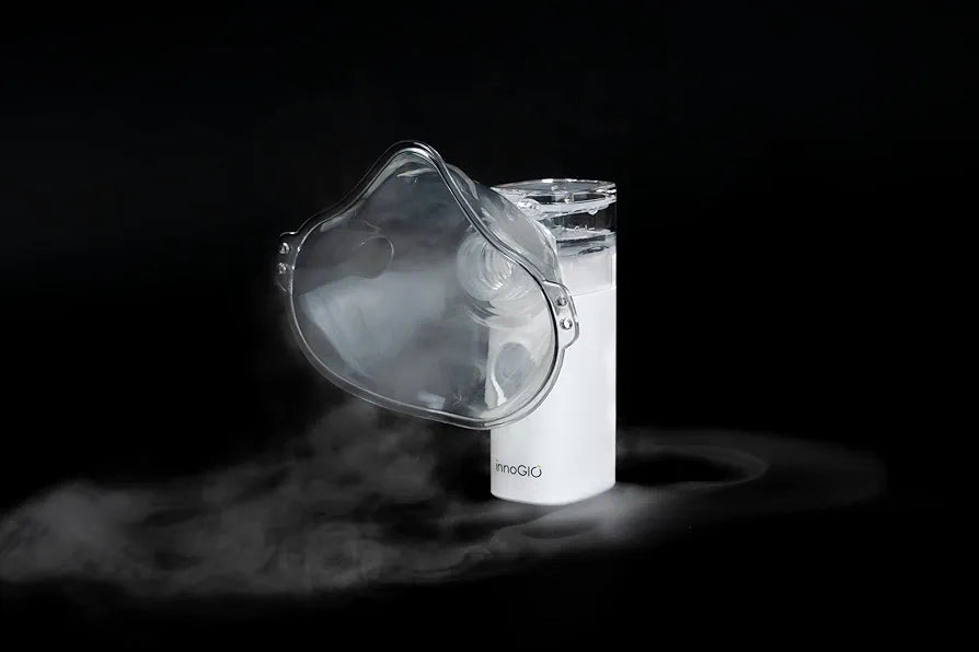 ‎InnoGIO Mini Mesh, Aerosol Silenzioso e Portatile per Adulti e per Bambini, Nebulizzatore Elettrico con Tecnologia a Membrane Vibrante
