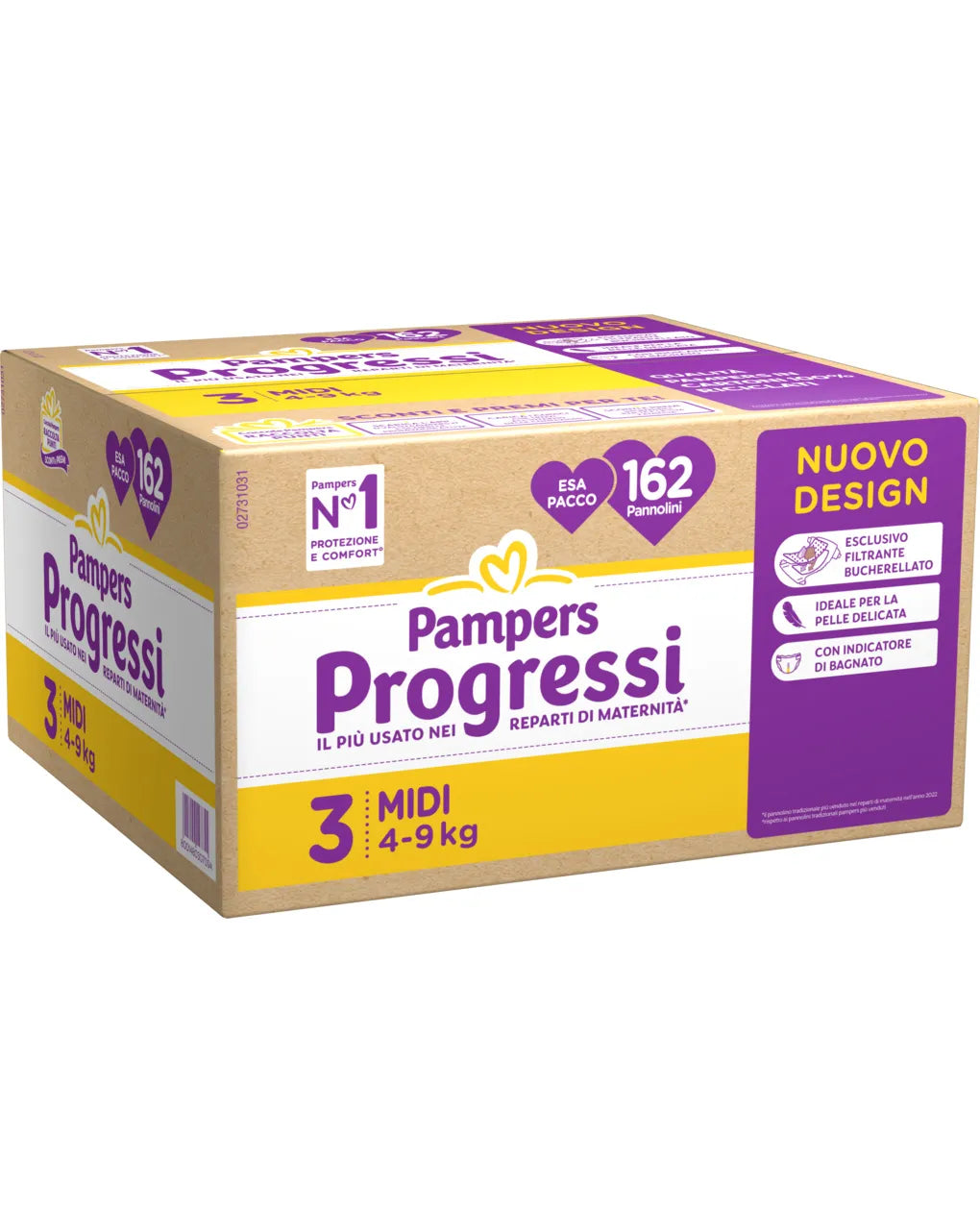 Pampers progressi esa pacco 2-3-4-5-6