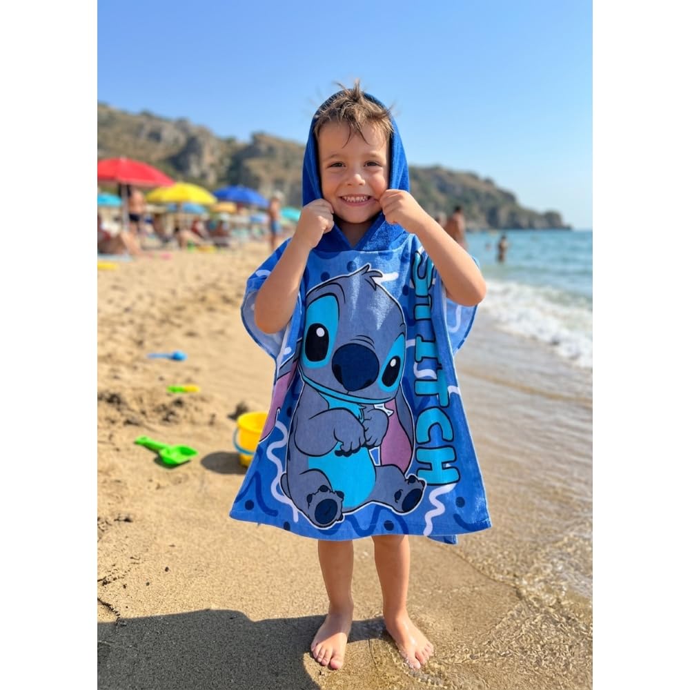 Poncho Mare Bambino Stitch 50x100 cm