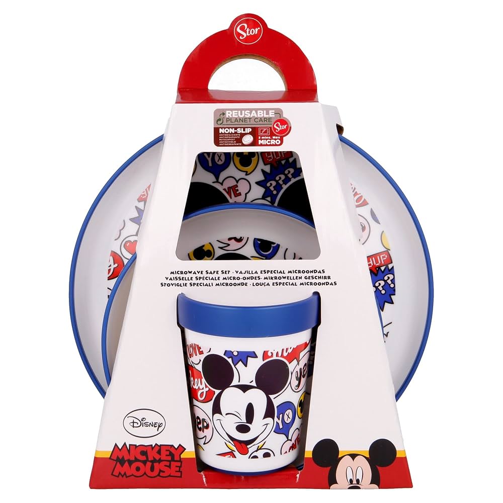Set Pappa Bimbi Antiscivolo Topolino