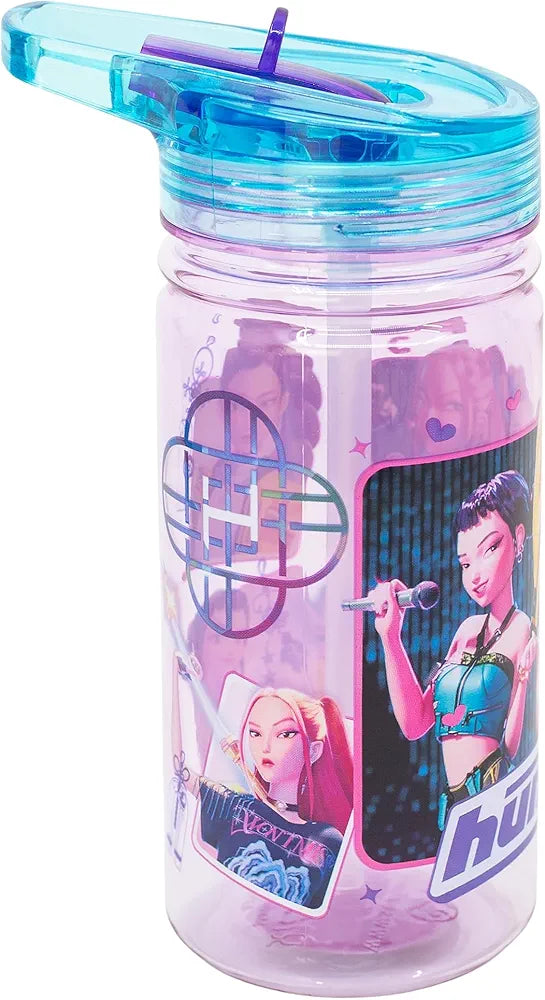 Borraccia Bambini Kpop Demon Hunters 475ml Tritan con Manico Antigoccia Riutilizzabile Senza BPA
