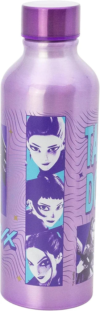 Borraccia in Alluminio Kpop Demon Hunters 740ml - Bottiglia Riutilizzabile con Tappo di Sicurezza - Resistente e Leggera