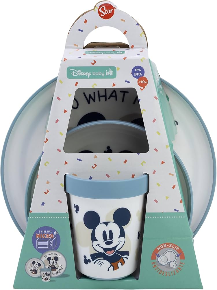 Set Pappa Bimbi Antiscivolo Topolino
