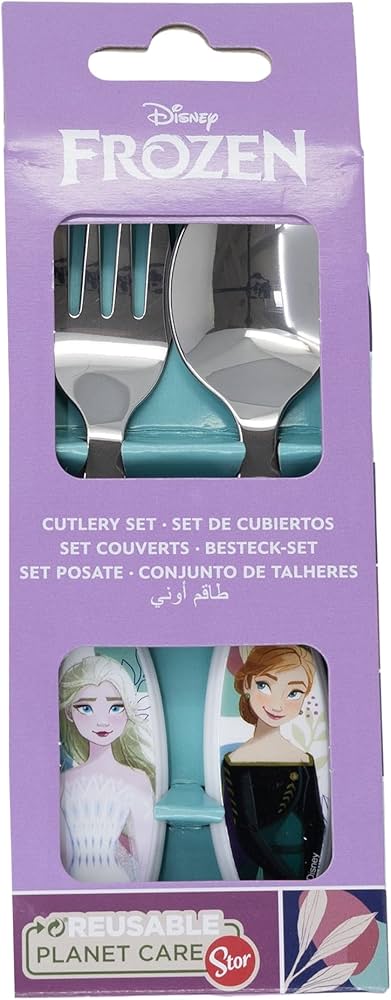 Set Posate in metallo per bambini Disney Frozen