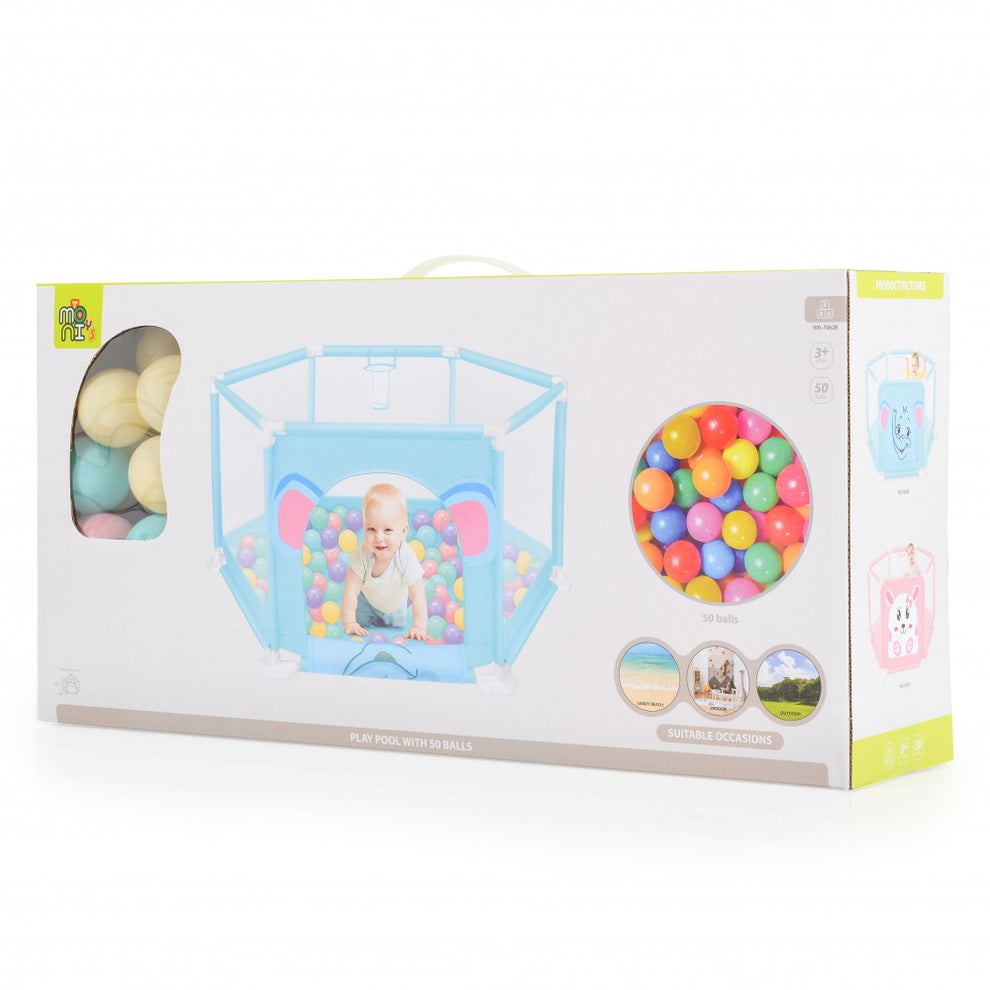 Moni Box Recinto con 50 Palline Rosa