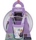 Set Pappa per bambine antiscivolo in plastica 5 pezzi Frozen