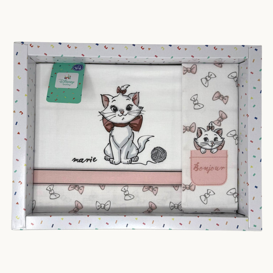 Ellepi Baby Disney Completo Lenzuola 3 Pezzi  Stampa Minnie  In 100% Cotone