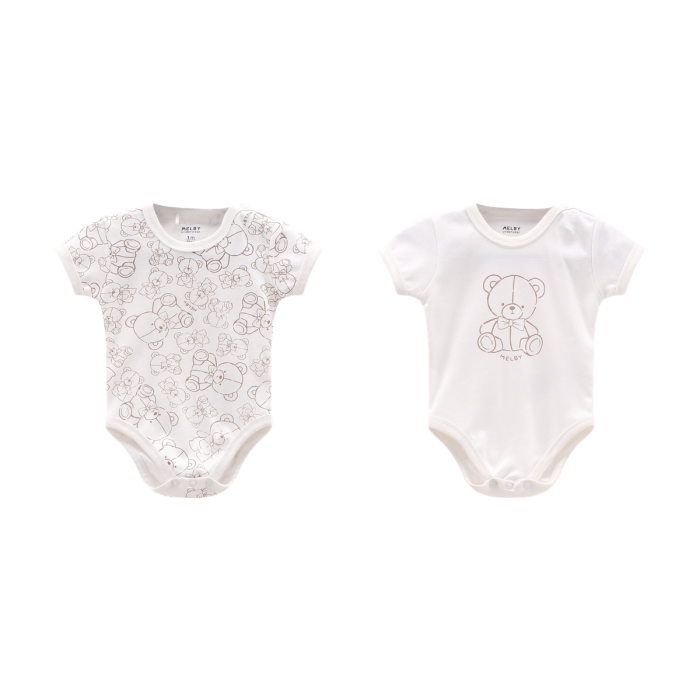 Set due body neonato con teneri orsetti