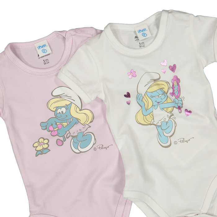 Confezione bipack body i Puffi™ per neonata
