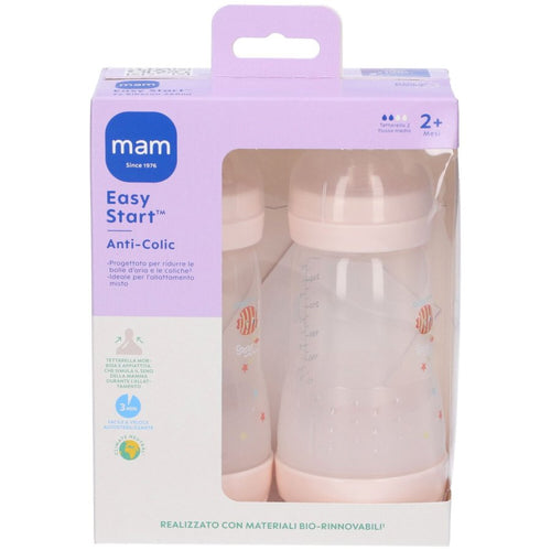 Biberon Easy Start Anticolic 2 Mesi Mam 2x260ml
