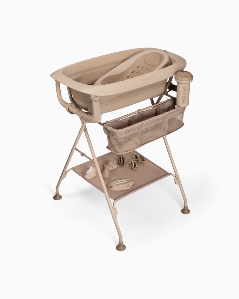 Set da Bagno Twistshake Vaschetta e Supporto beige