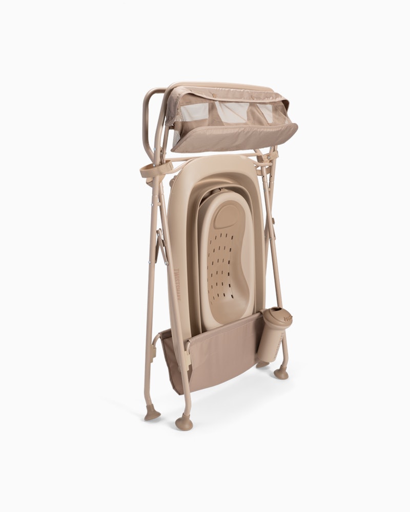 Set da Bagno Twistshake Vaschetta e Supporto beige