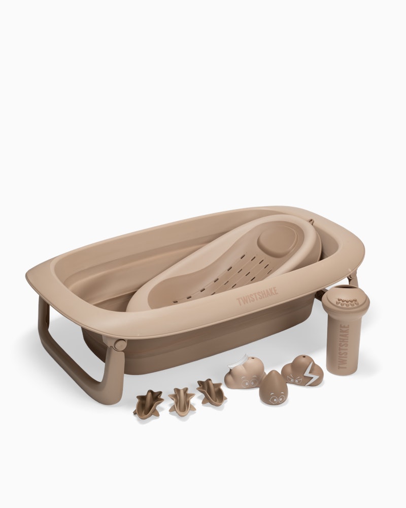 Set da Bagno Twistshake Vaschetta e Supporto beige