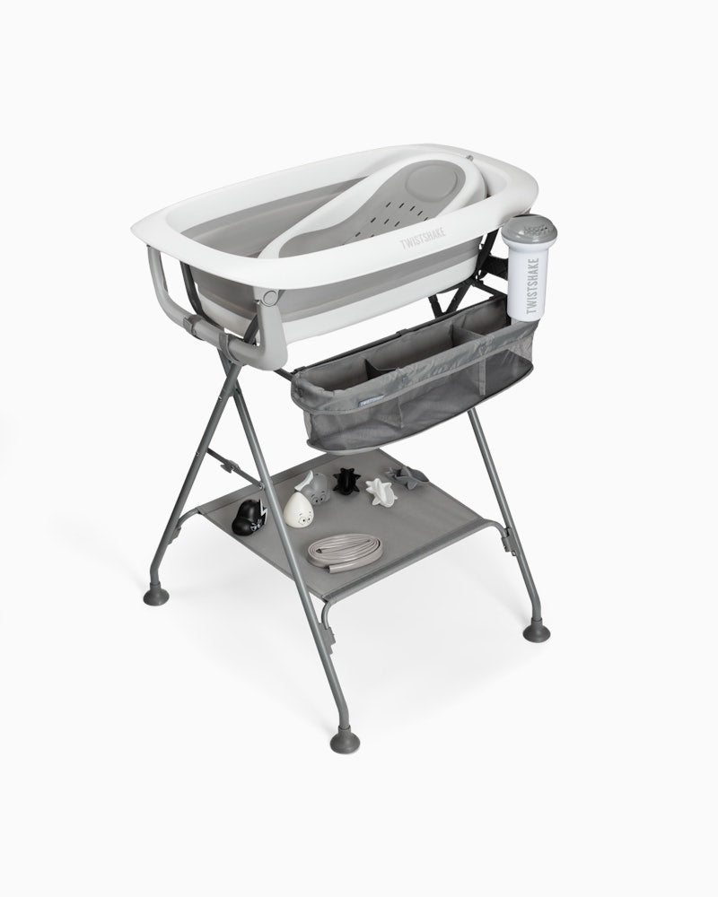 Set da Bagno Twistshake Vaschetta e Supporto grigio chiaro