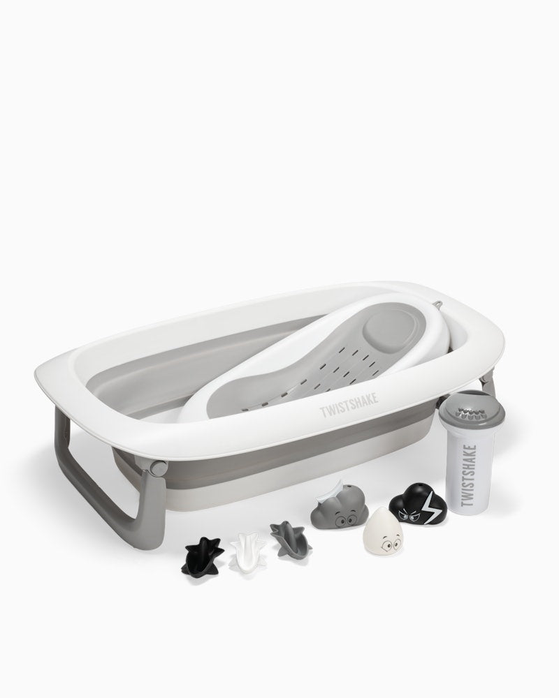 Set da Bagno Twistshake Vaschetta e Supporto grigio chiaro