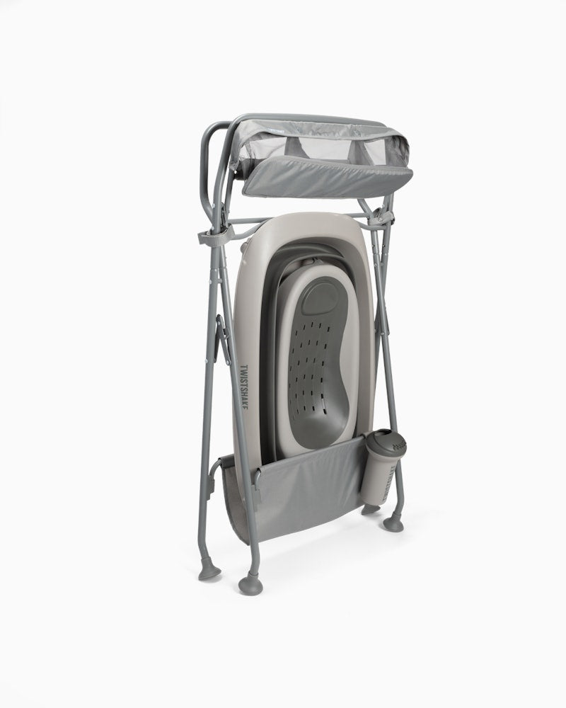 Set da Bagno Twistshake Vaschetta e Supporto grigio scuro