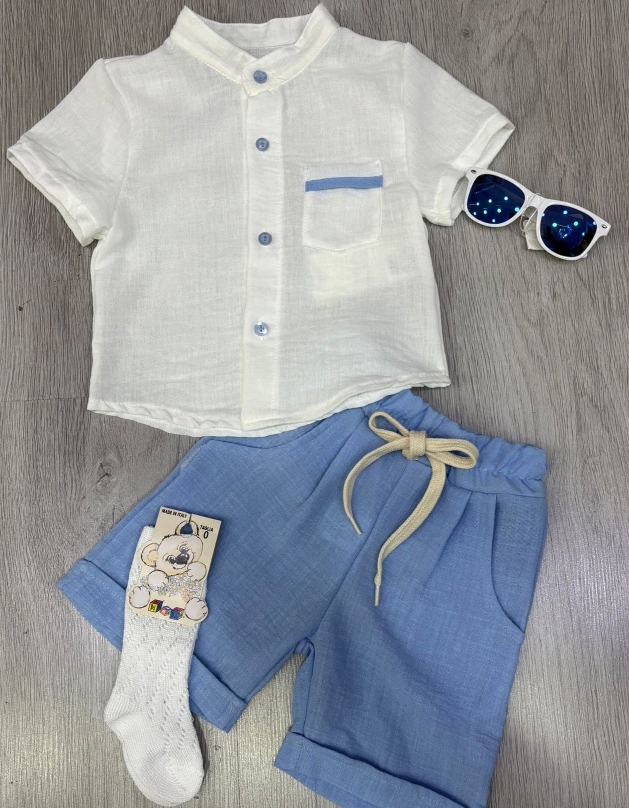 Completo in lino bambino