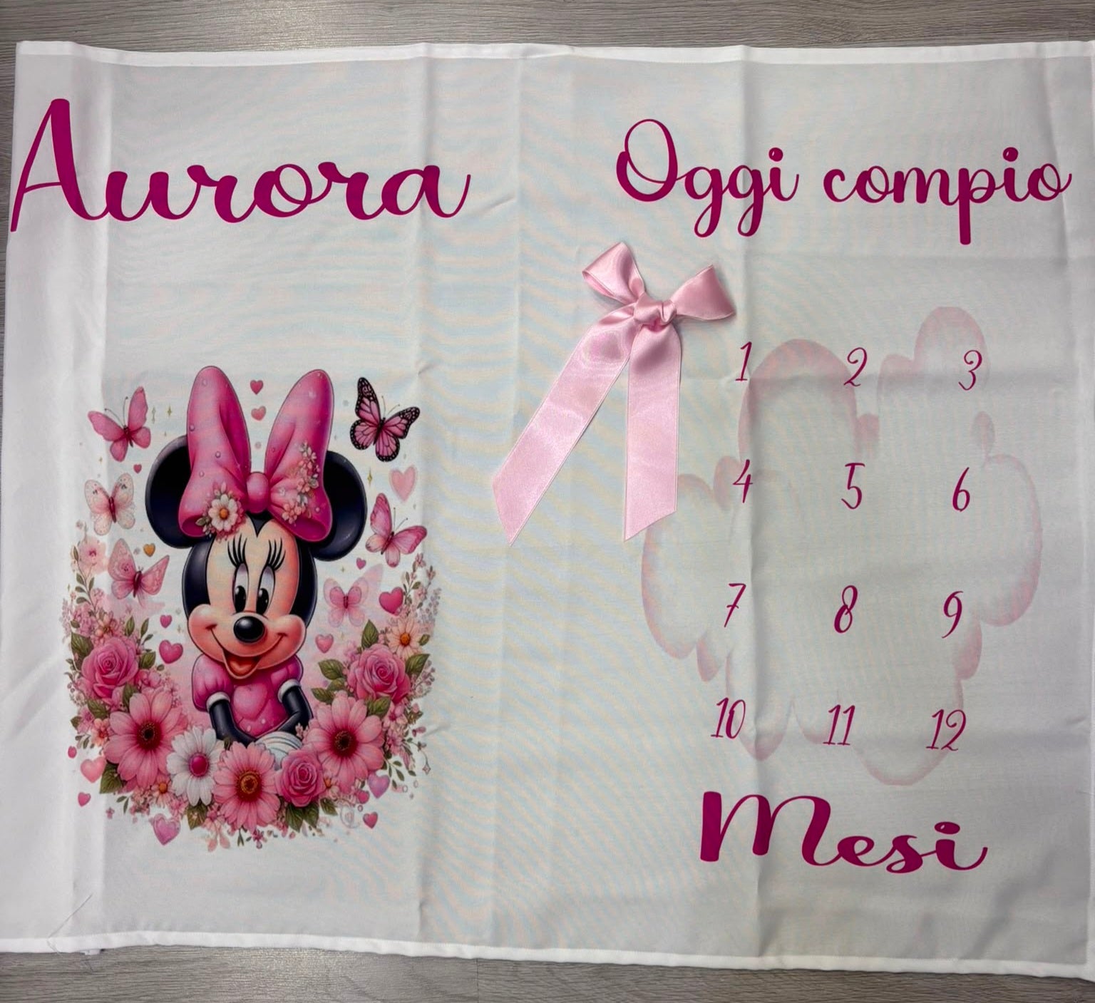 TELO COMPLIMESE NEONATA -MINNIE