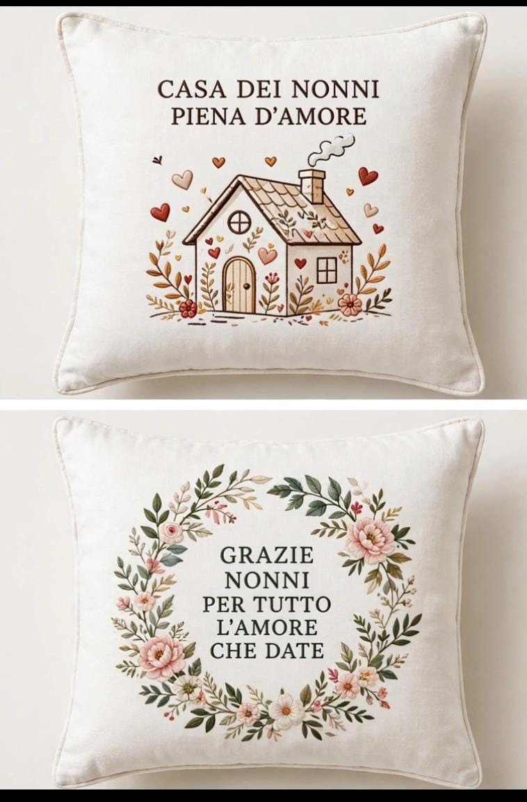 Cuscino personalizzato -FESTA DEI NONNI