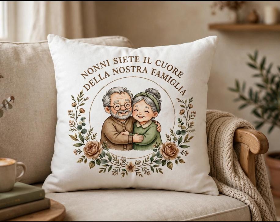 Cuscino personalizzato -FESTA DEI NONNI
