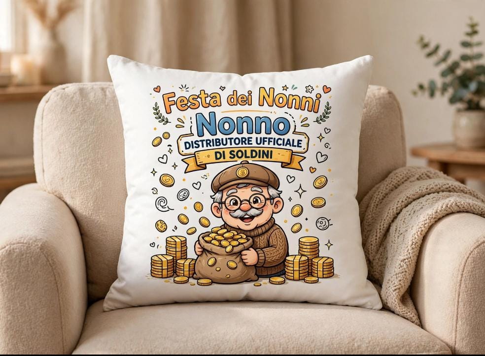 Cuscino personalizzato -FESTA DEI NONNI