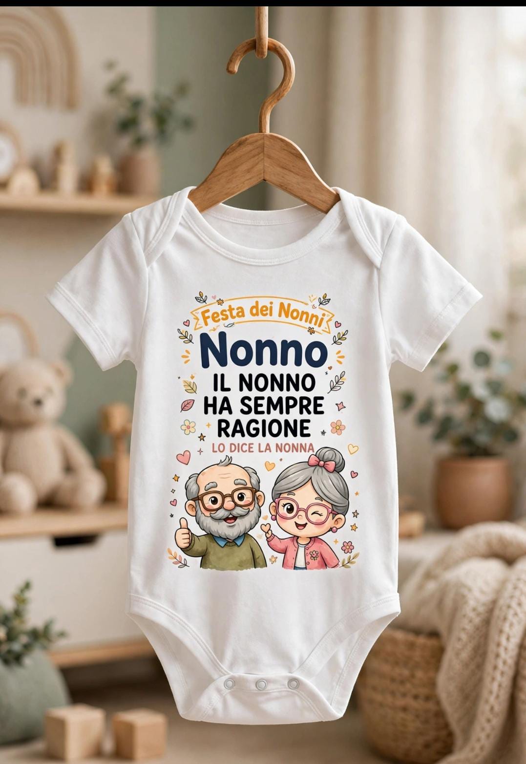 Body personalizzato -FESTA DEI NONNI