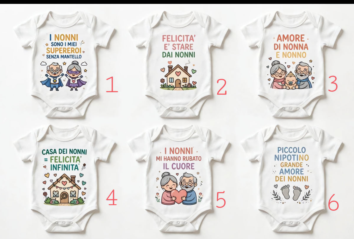 Body personalizzato -FESTA DEI NONNI