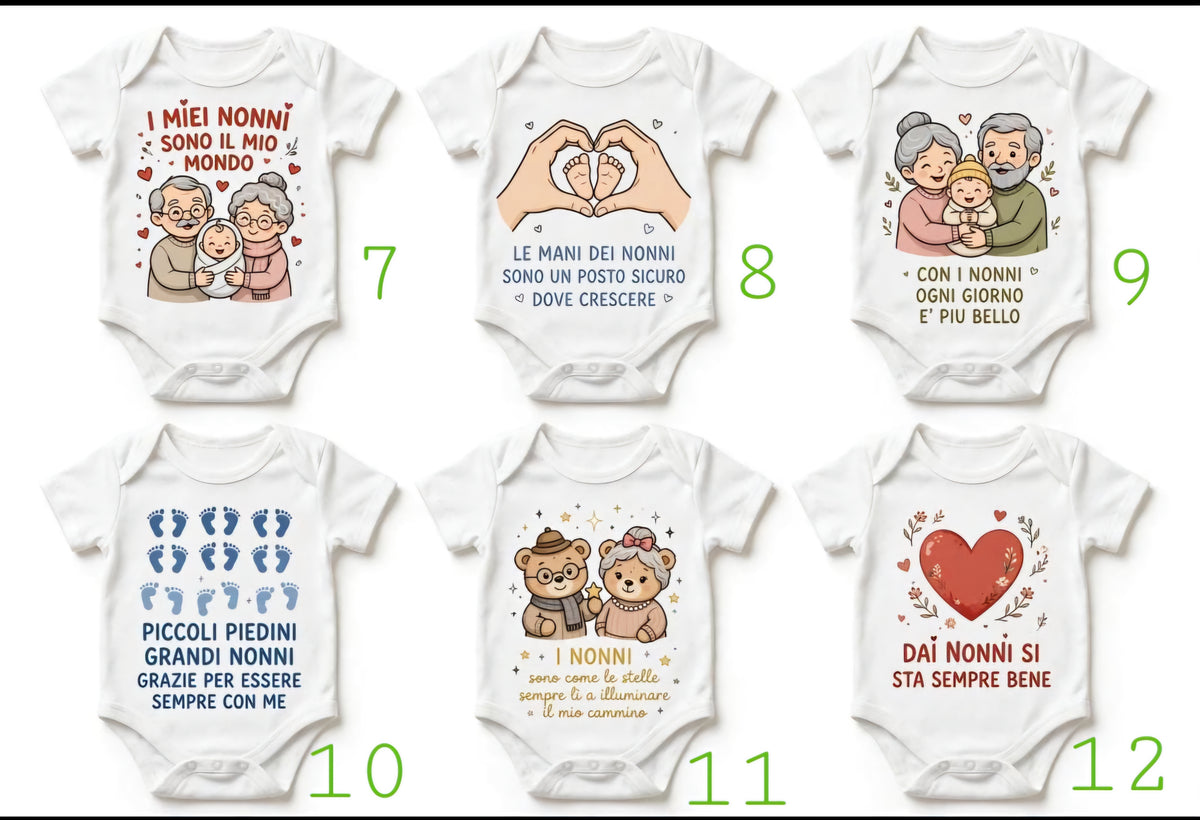 Body personalizzato -FESTA DEI NONNI