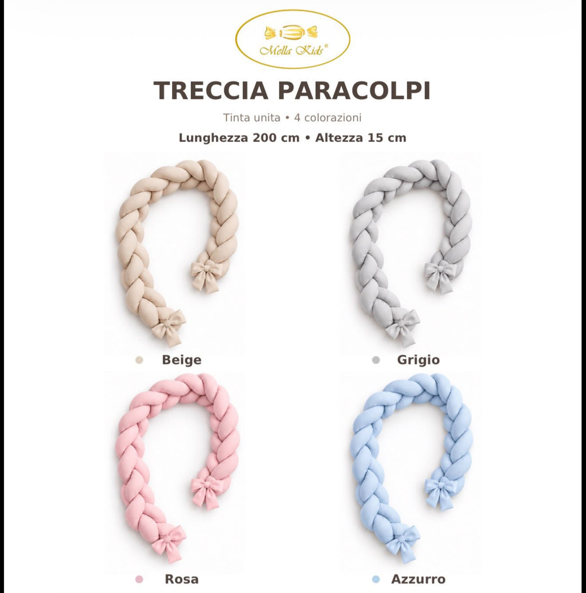 TRECCIA PARACOLPI -MELLA KIDS