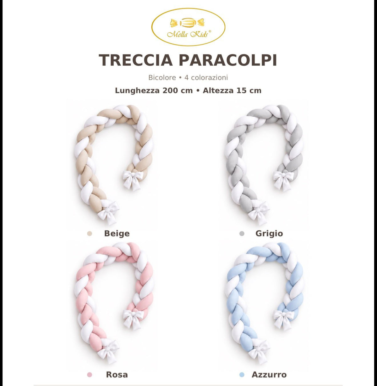 TRECCIA PARACOLPI -MELLA KIDS