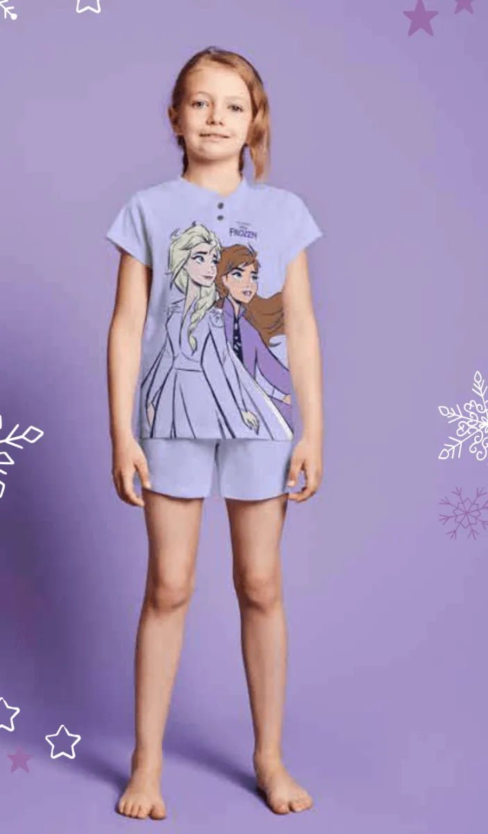 Pigiama cotone Disney Frozen estivo bambina
