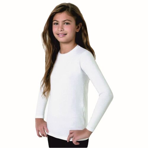 Maglia girocollo manica lunga bambina “Jadea” BLU