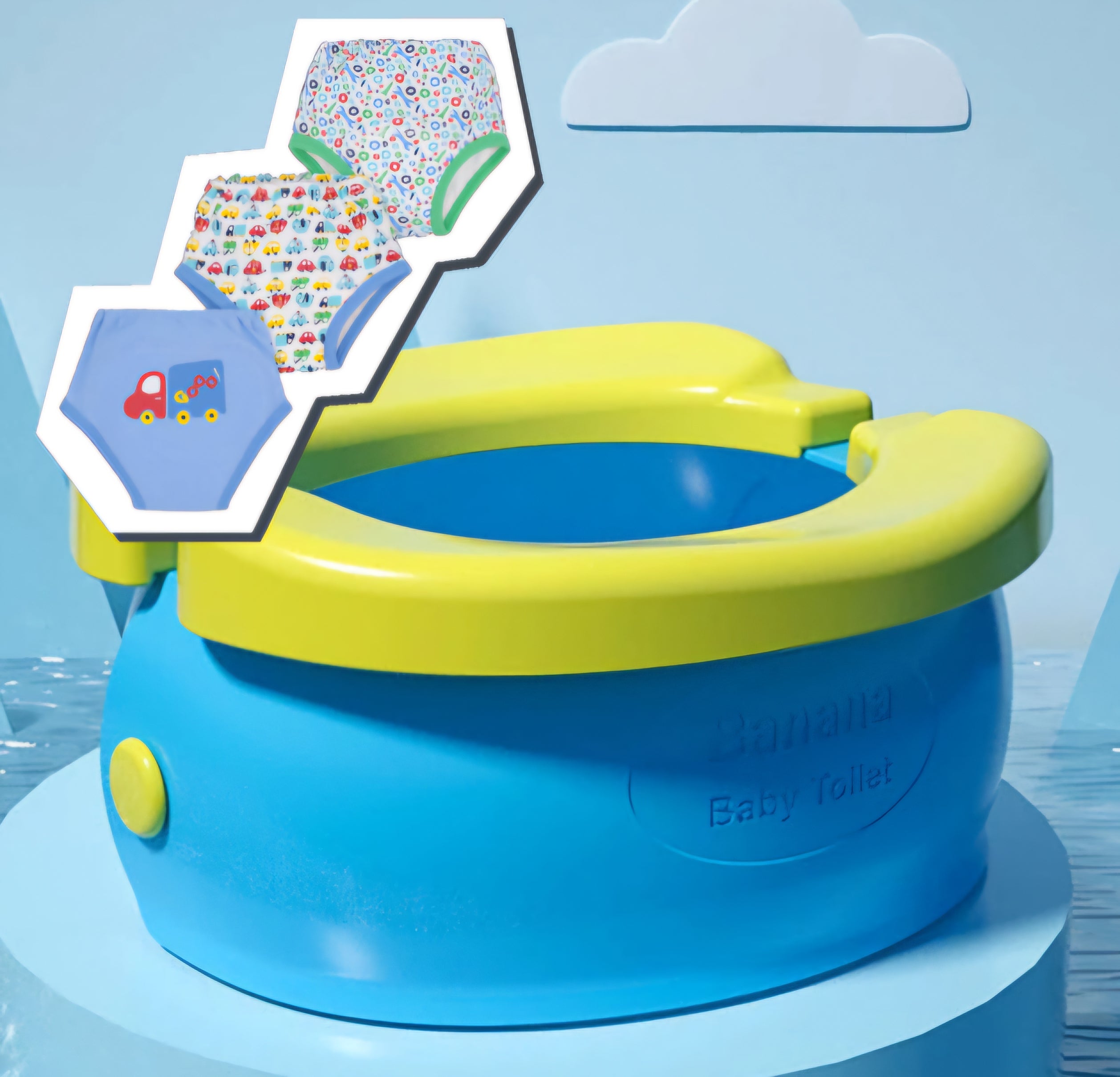 OFFERTA SPECIALE Vasino portatile + tris mutandine apprendimento