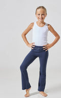 Pantaleggings bambina a zampa in cotone elasticizzato