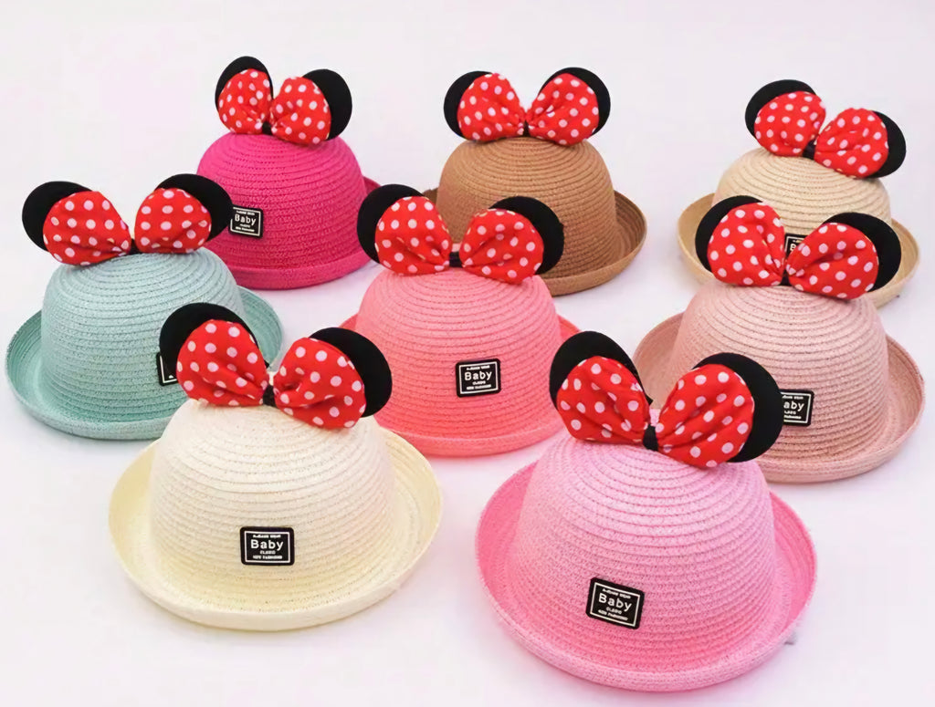 Cappello in paglia con accessorio MINNIE