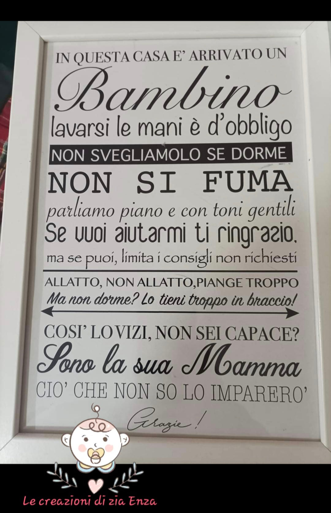 Quadretto personalizzato