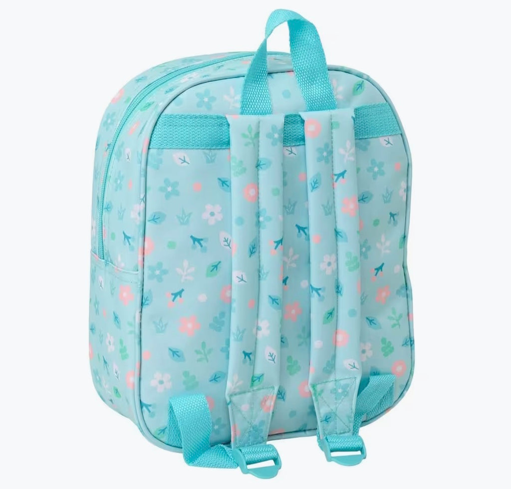 Zainetto per bambini Dumbo 3D con cerniera e tracolla, colore turchese.
