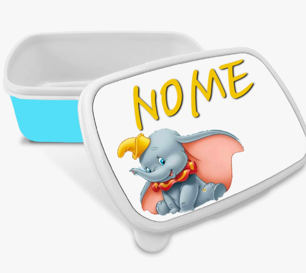Zainetto per bambini Dumbo 3D con cerniera e tracolla, colore turchese.