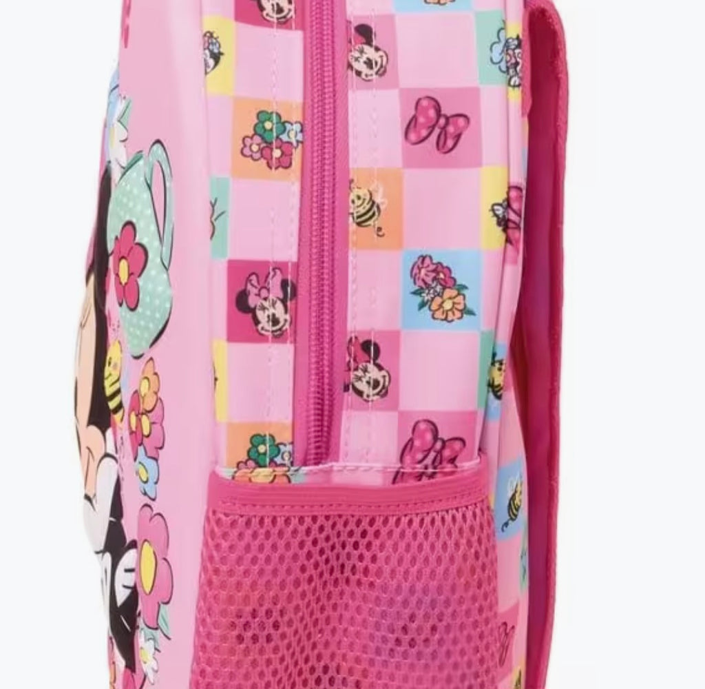 Zaino 3D di Minnie Mouse per bambini con portabottiglie e spallacci imbottiti