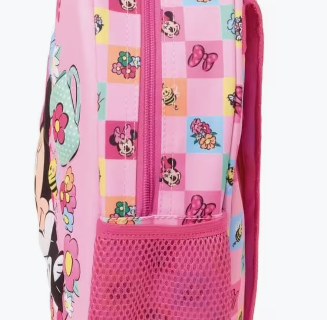 Zaino 3D di Minnie Mouse per bambini con portabottiglie e spallacci imbottiti