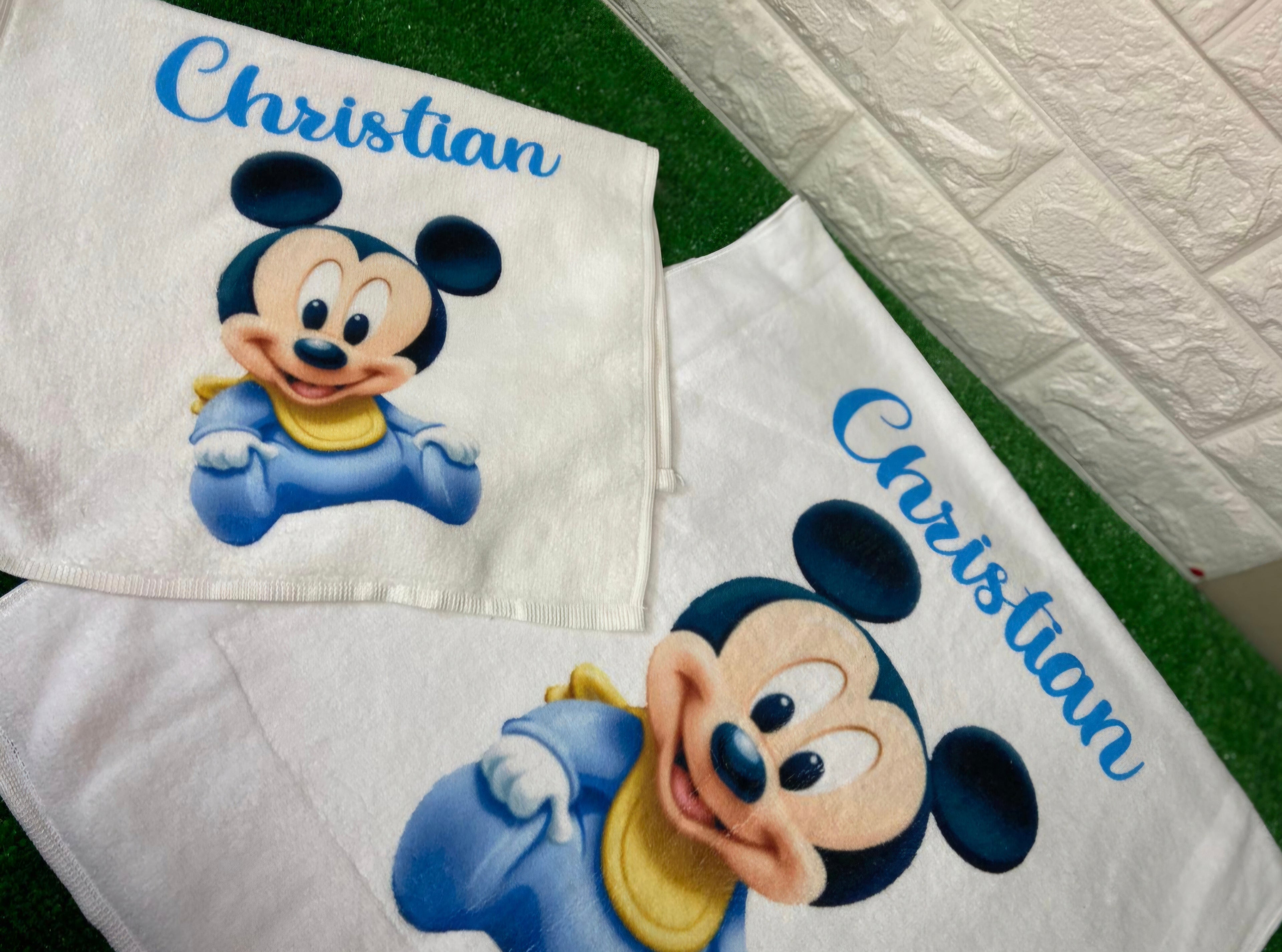 Coppia di asciugamani in morbidissima spugna -PERSONALIZZATE