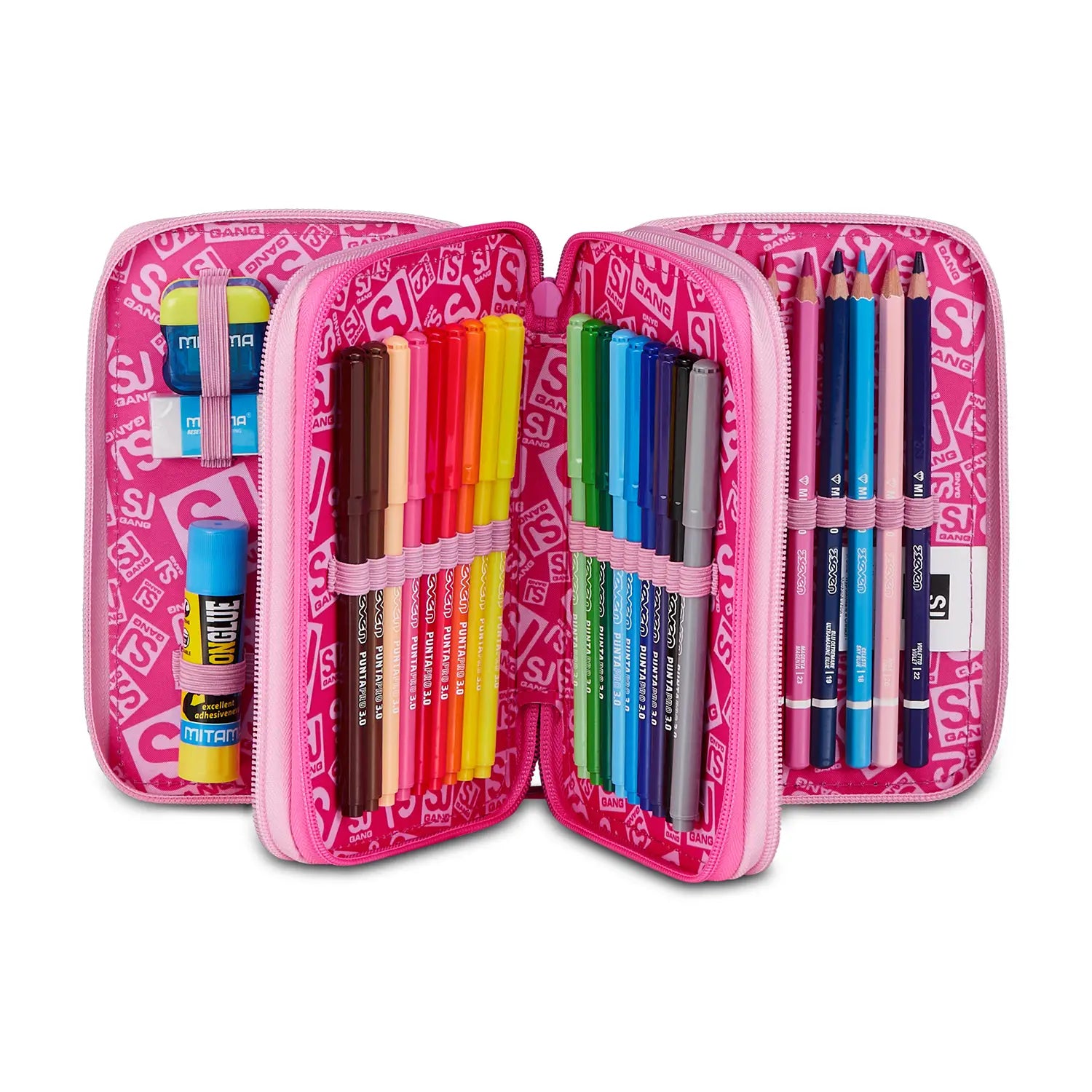 HEART BUDDY GIRL Astuccio con Kit Scolastico