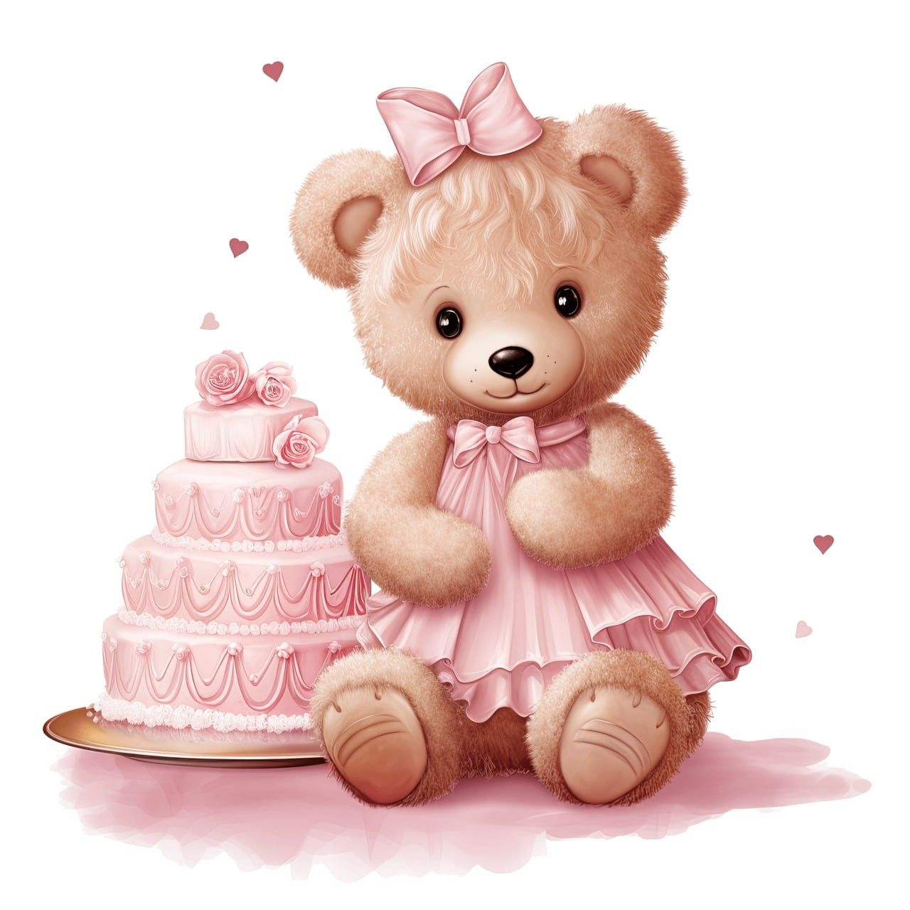 Cuscino personalizzato TEDDY rosa e azzurro