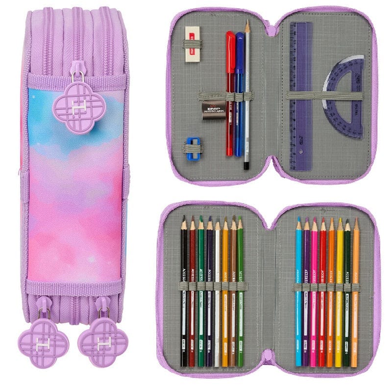 HUNTRIX -K-pop Demon Hunters Astuccio 3 Zip corredo 37 accessori