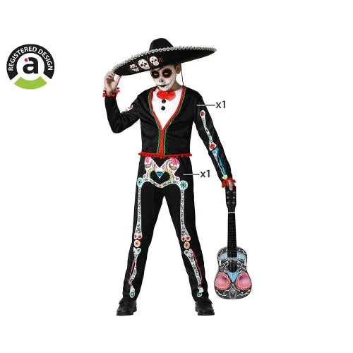 HALLOWEEN - Atosa Costume da bambino Mexican Skeleton