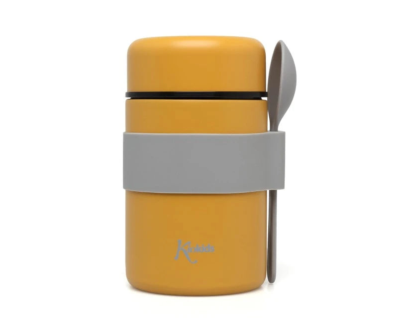 Thermos acciaio 500 ml con cucchiaio vari colori