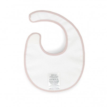 BAVETTA ROTONDA VELCRO PLUMETI ROSA 16x19x1 CM